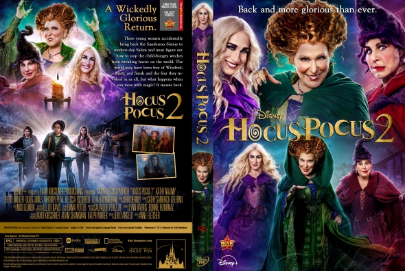 Hocus Pocus 2 DVD: front and back cover