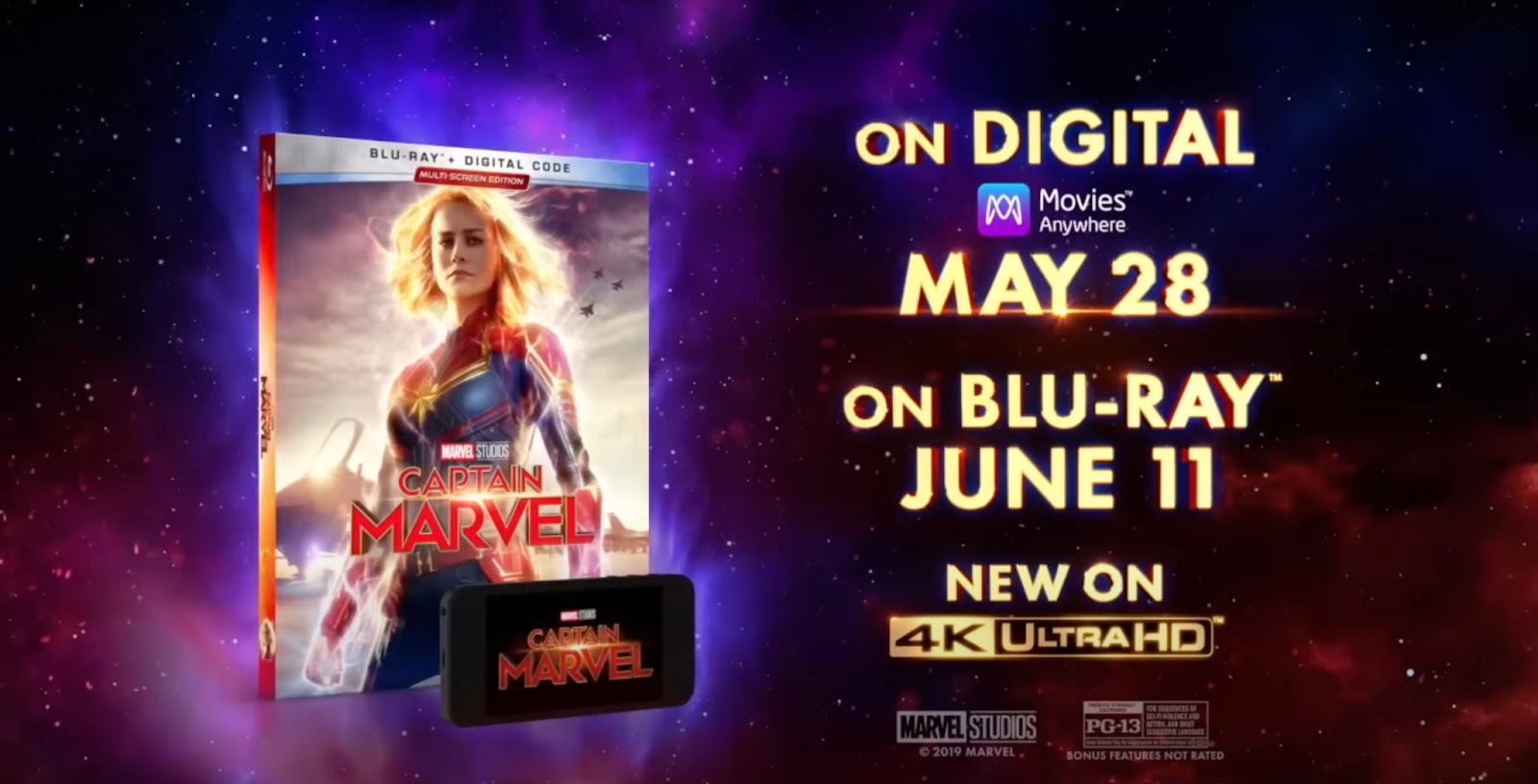 Movie release date with space in the background
