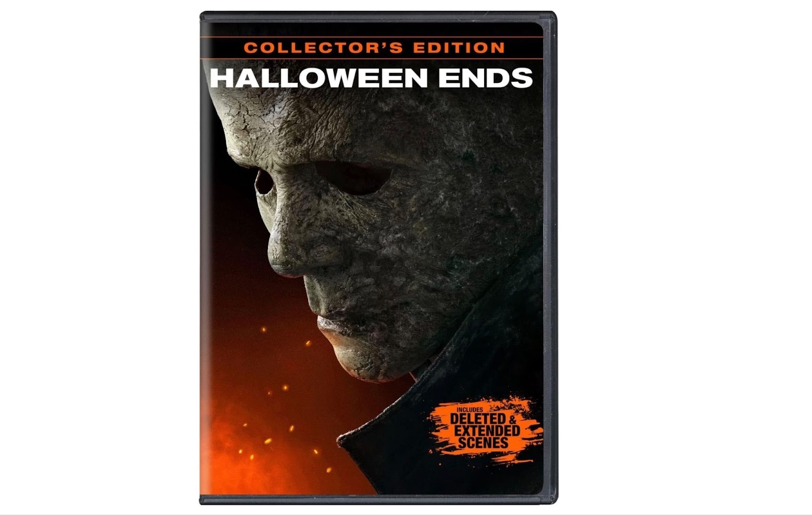 Halloween Ends movie cover on white background