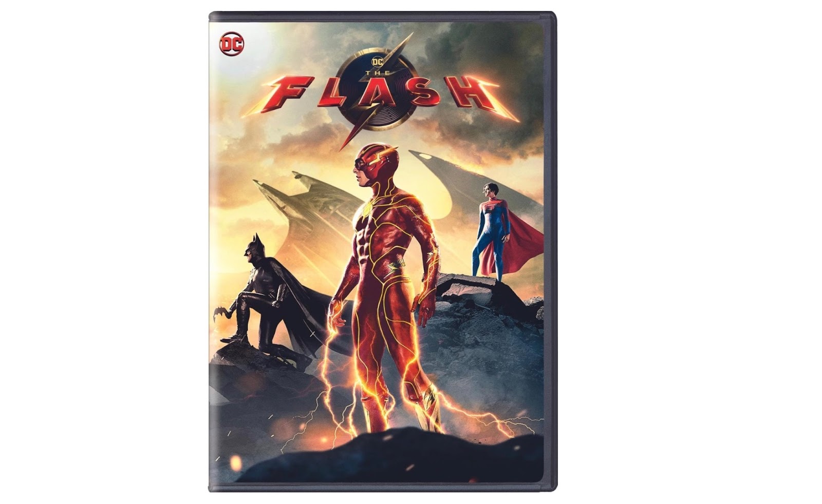 The Flash movie cover on white background